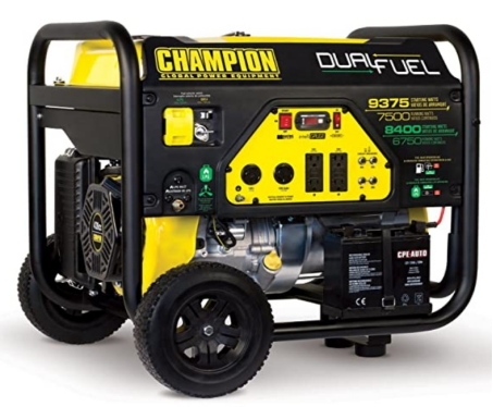 Champion 8000-Watt Dual Fuel Portable Generator