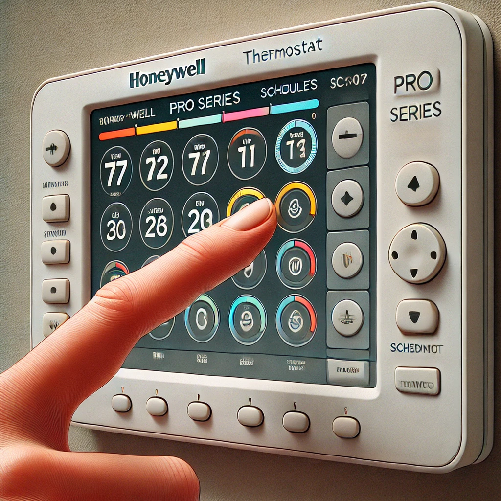 how to program honeywell pro series thermostat